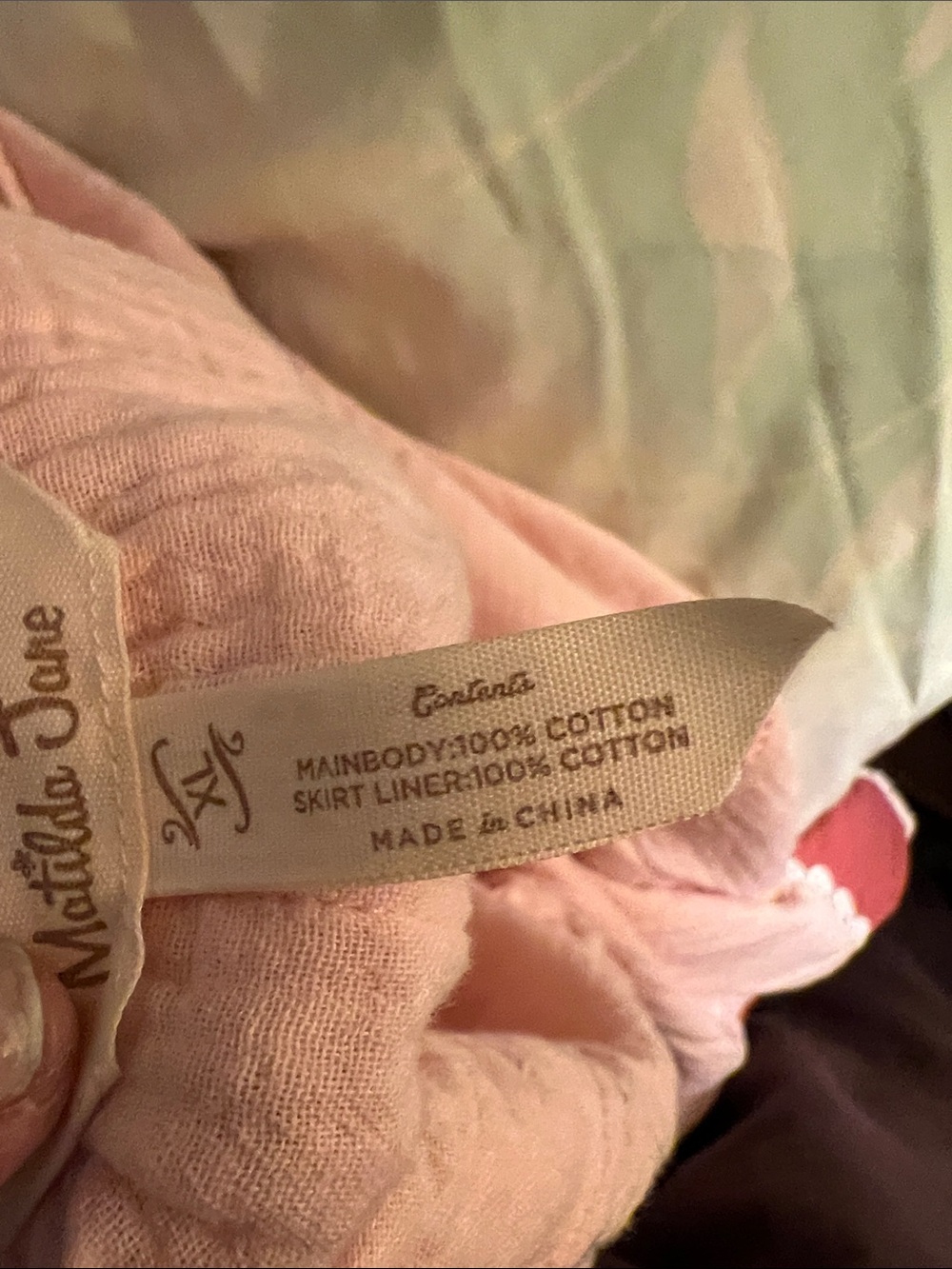 This is a Matilda Jane extra large 100% cotton peasant shirt - Picture 5 of 5